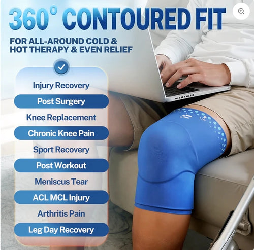 Knee Ice Pack Wrap Sleeve Thickened Core for Knee Pain