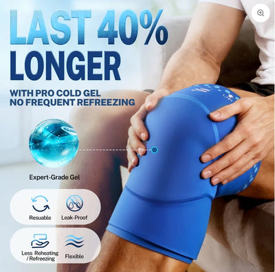Knee Ice Pack Wrap Sleeve Thickened Core for Knee Pain
