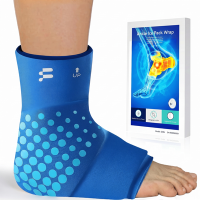 Ankle Ice Pack Wrap Sleeve Thickened Core for Ankle Pain