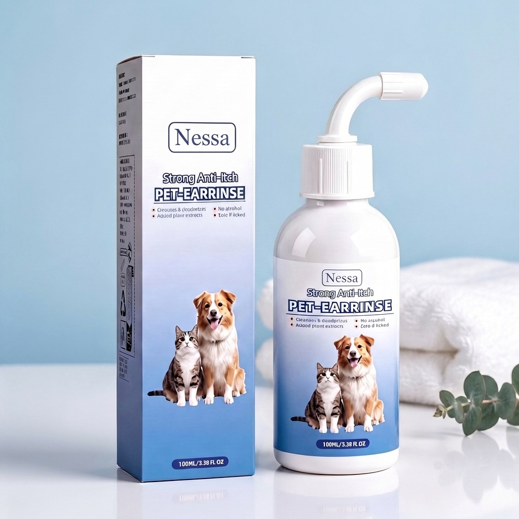 Nessa EarCalm — Anti-Itch Ear Rinse for Dogs & Cats